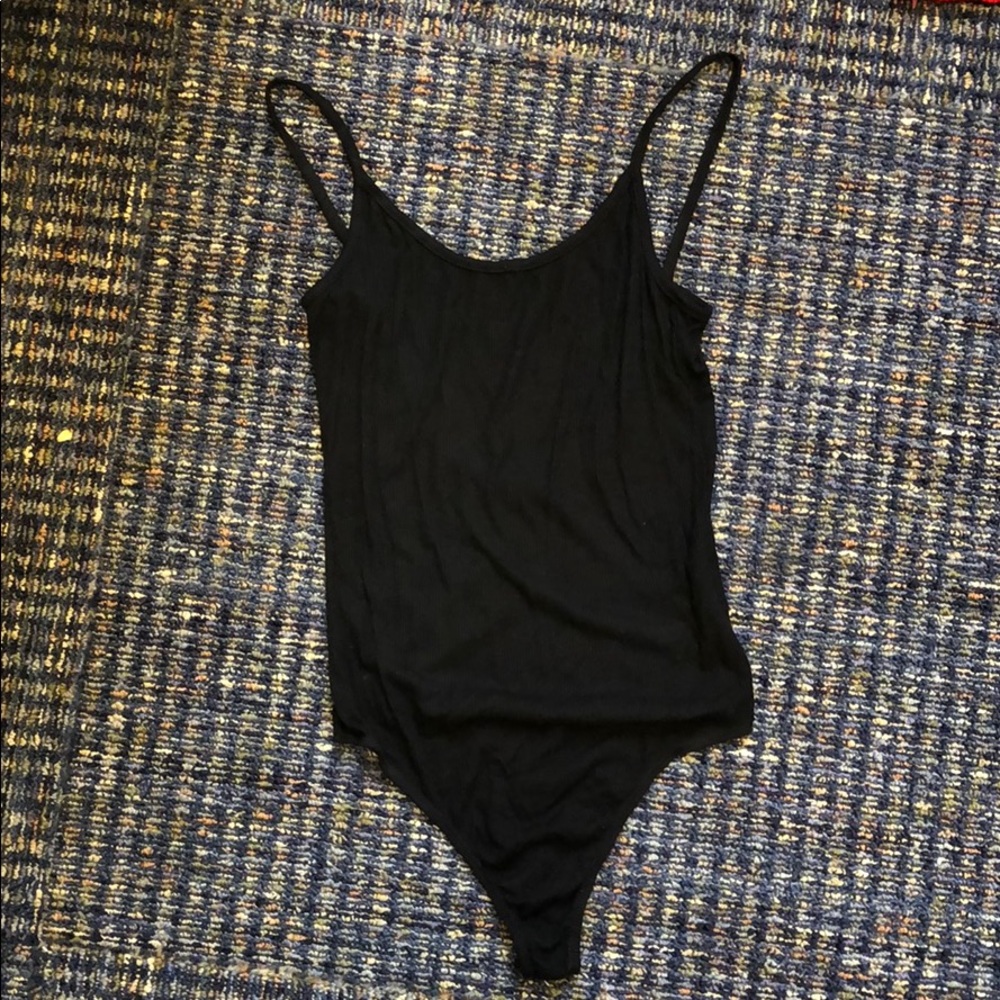 Brandy Melville low back, black bodysuit